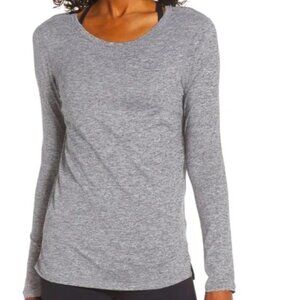 ZELLA|  Liana long sleeve recycled blend performance shirt /grey shade